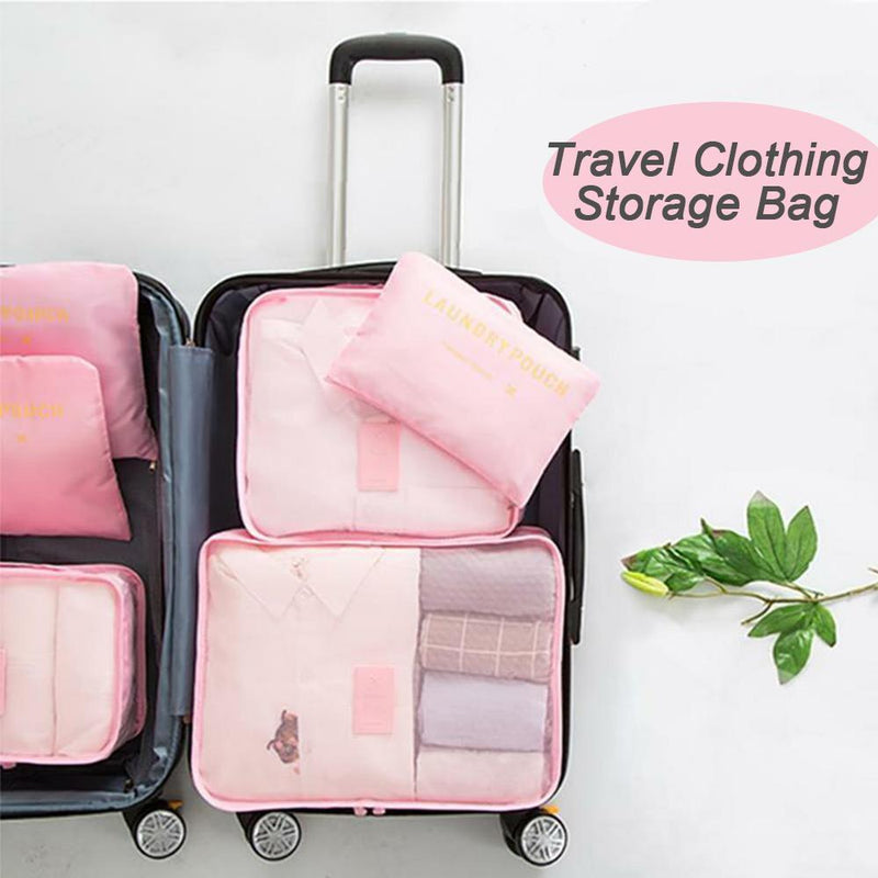 Travel Clothing Storage Bag ( 1 Set, 6 PCs )