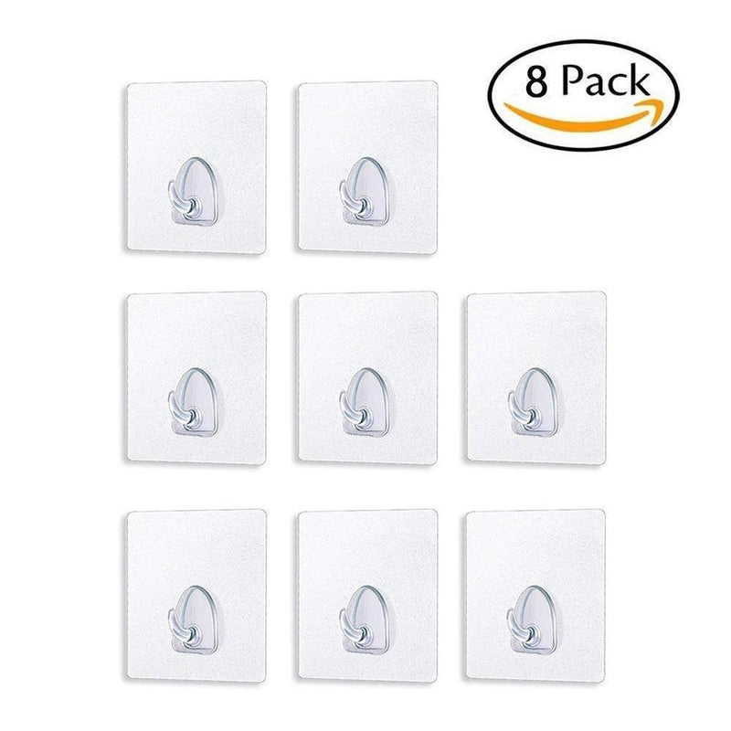 Hirundo® Waterproof Reusable Seamless Sticky Transparent Frosted Hooks