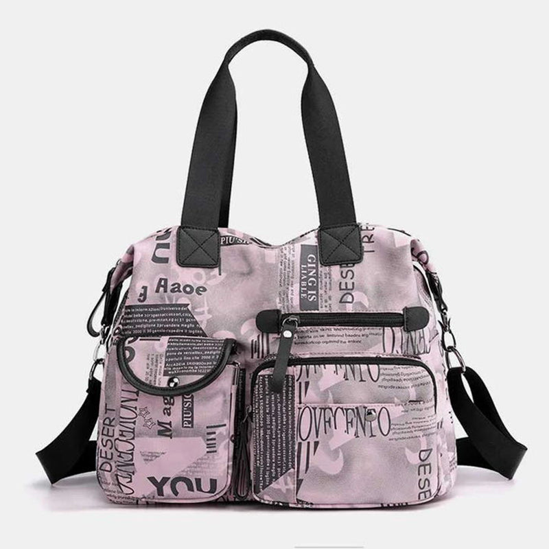 Casual Waterproof Printed Travel Bag