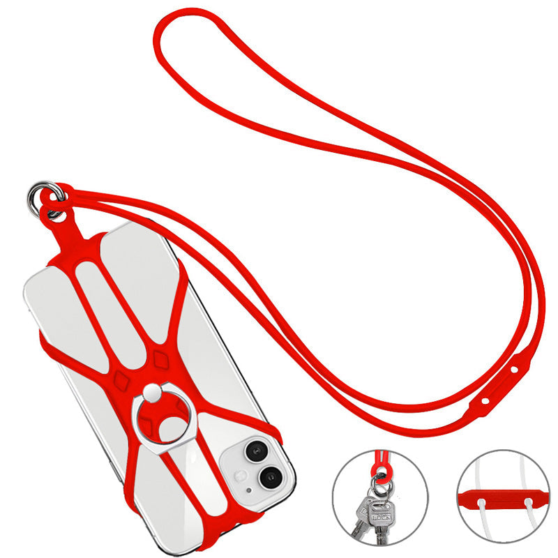 Universal Silicone Lanyard Phone Holder