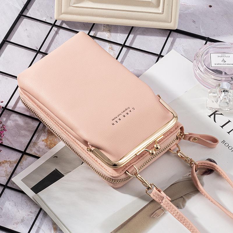 2020 New Fashion Women Phone Bag Solid Crossbody Bag