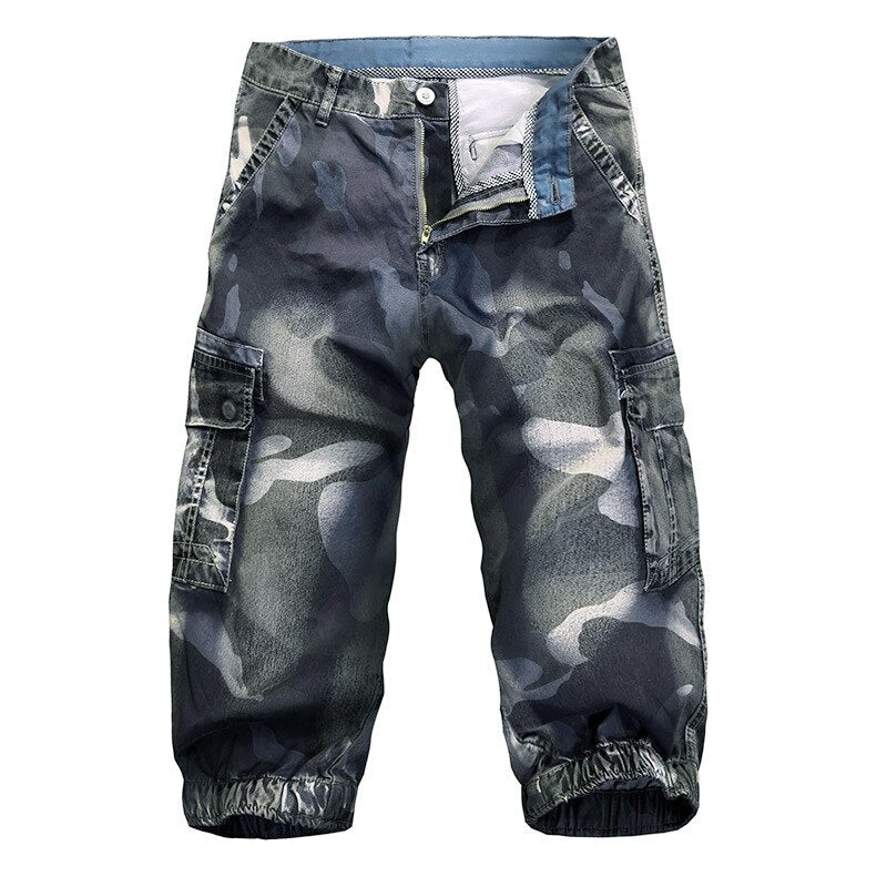 Denim Camouflage Overalls for Men