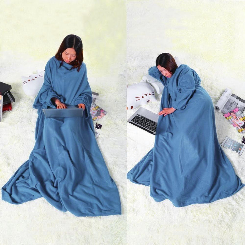 Full Body Snuggle Blanket With Sleeves