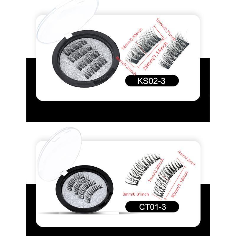 3D Magnetic Eyelashes without Glue