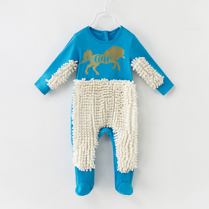 Baby Mop Romper Outfit