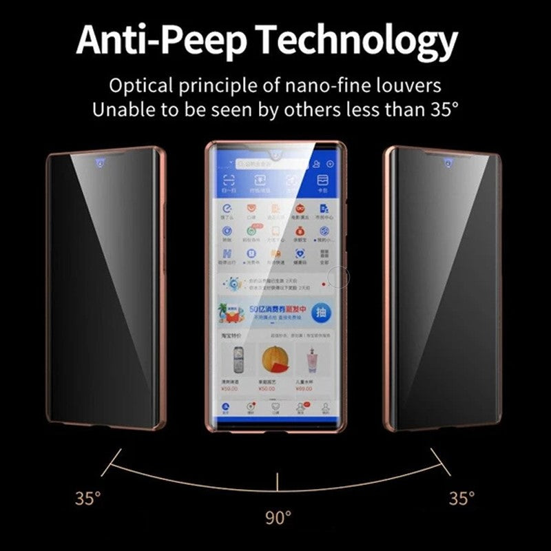 Samsung Anti-Peep Tempered Glass Phone Case