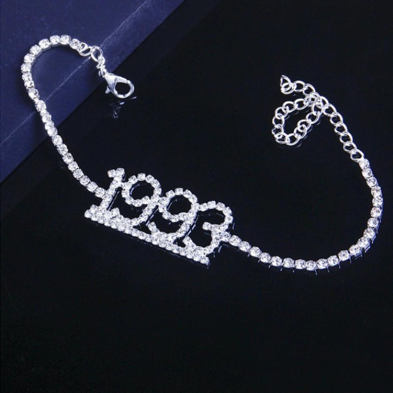 1985-2020 Birth Year Number Anklet