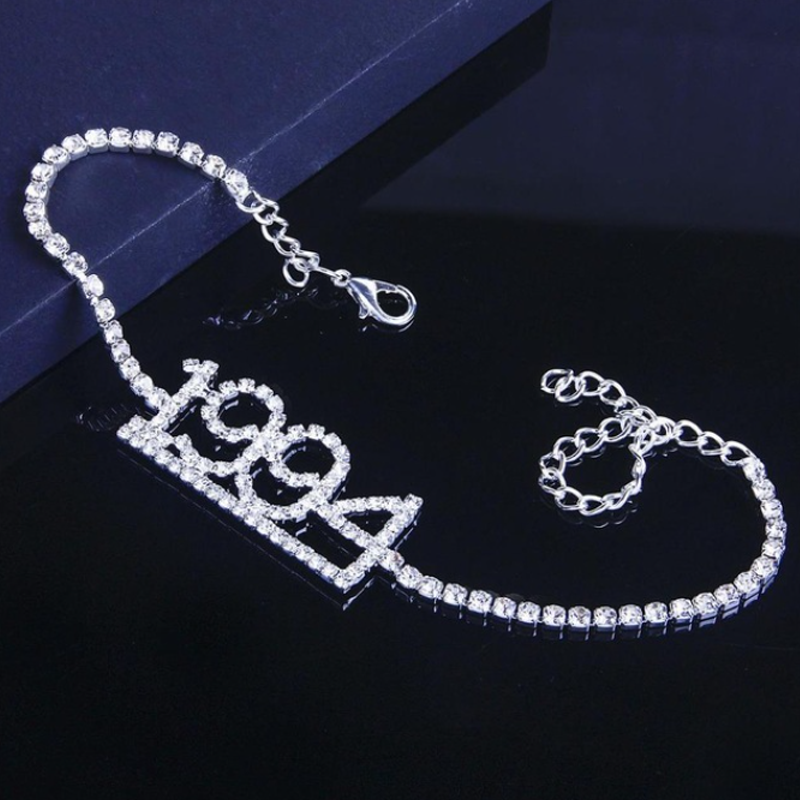 1985-2020 Birth Year Number Anklet