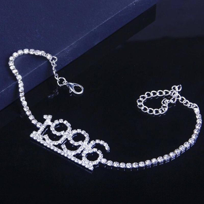 1985-2020 Birth Year Number Anklet