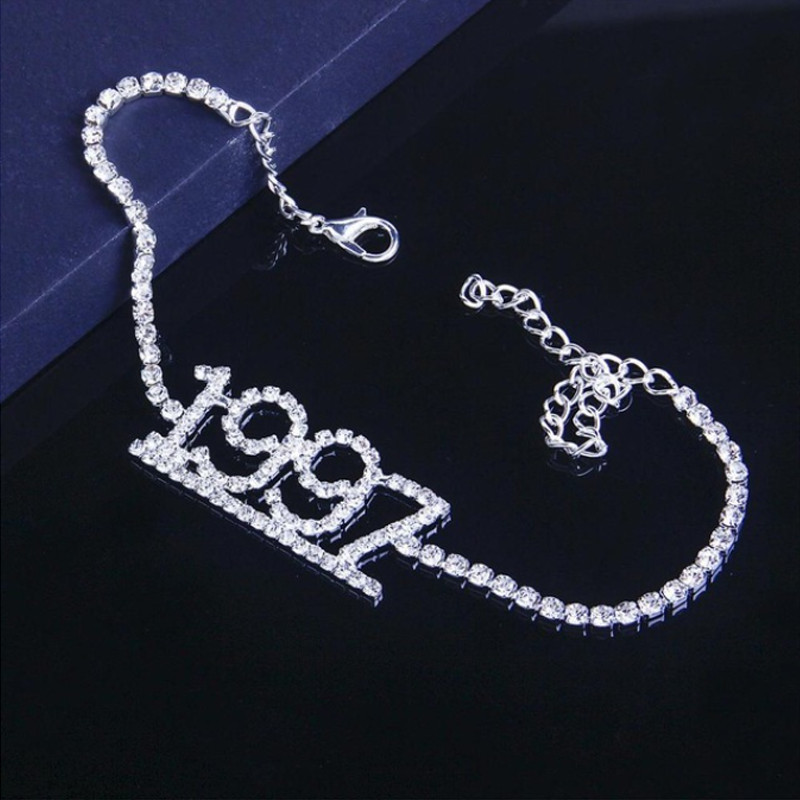 1985-2020 Birth Year Number Anklet