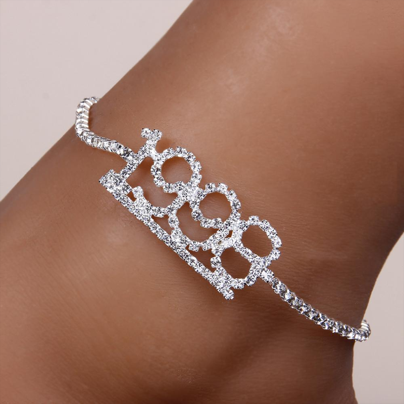 1985-2020 Birth Year Number Anklet