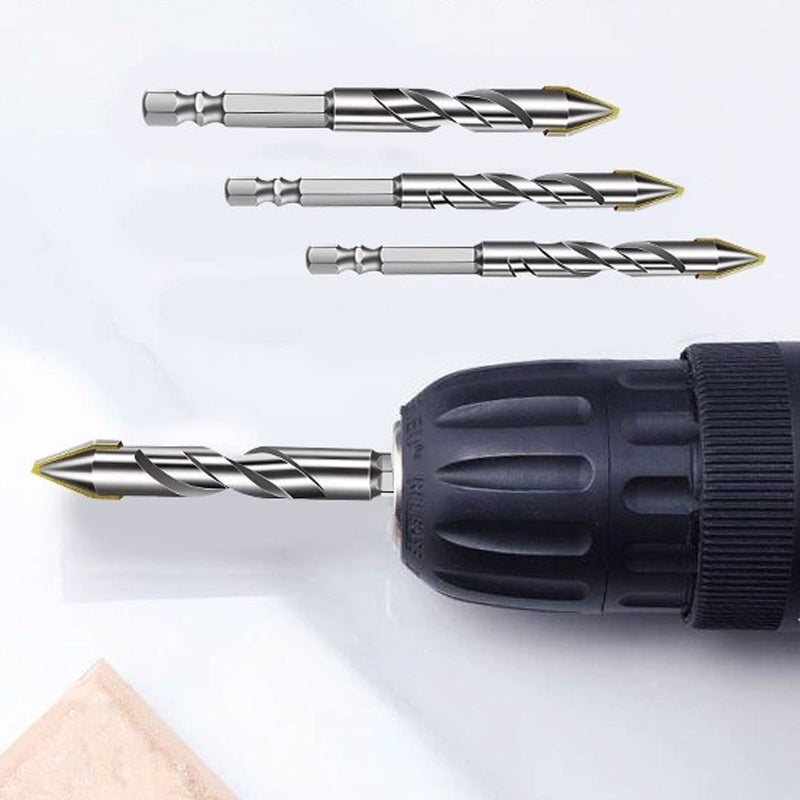 High-strength eccentric twist drill bit