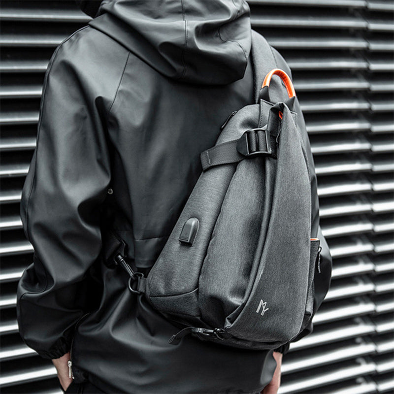 Men's waterproof crossbody chest bag