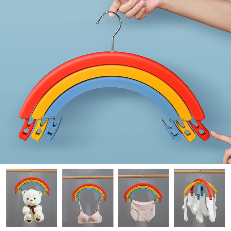 Three-Tier Rainbow Swivel Coat Hanger