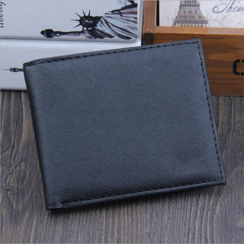 New PU Cross Pattern Men's wallet