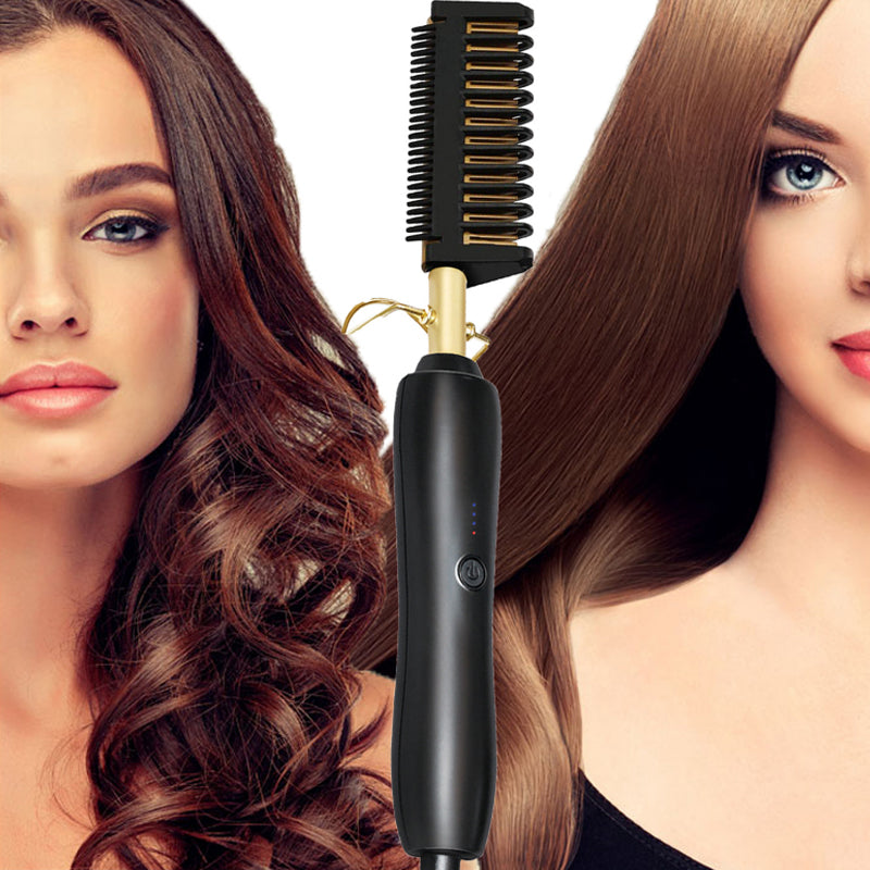 Heating Straight Curling Hair Comb