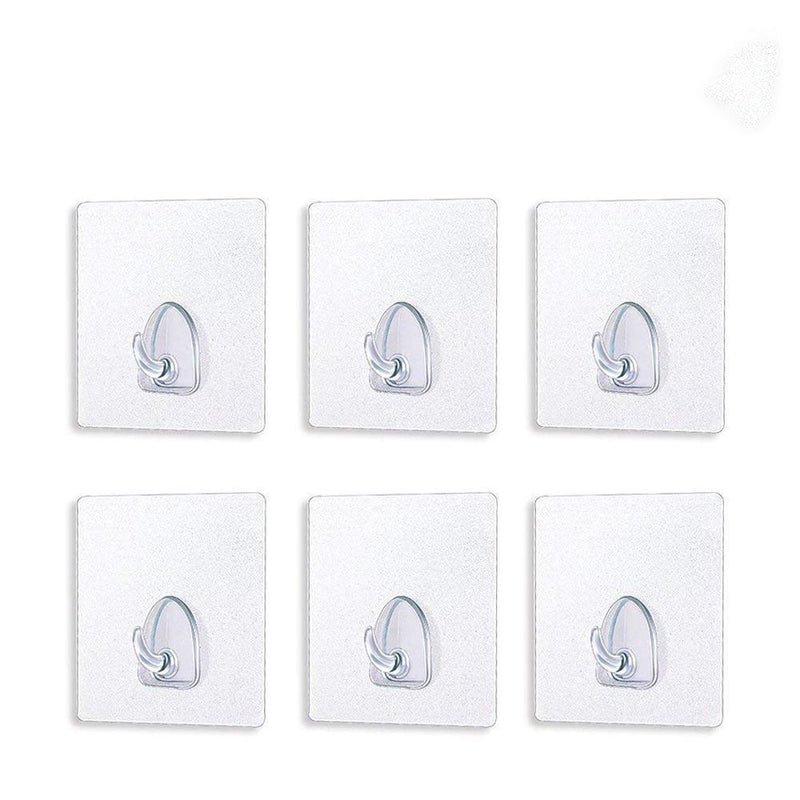 Hirundo® Waterproof Reusable Seamless Sticky Transparent Frosted Hooks