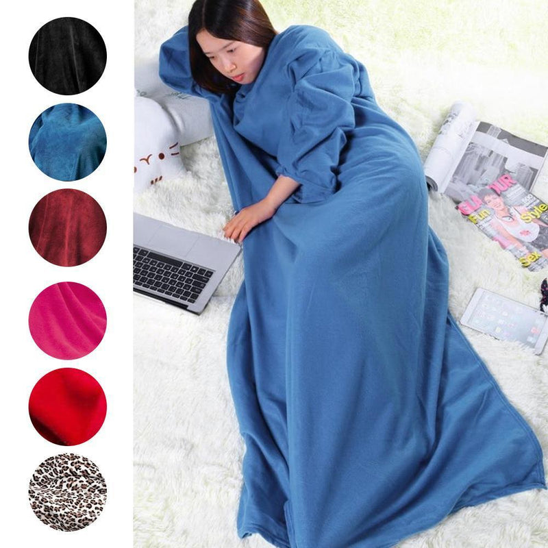 Full Body Snuggle Blanket With Sleeves