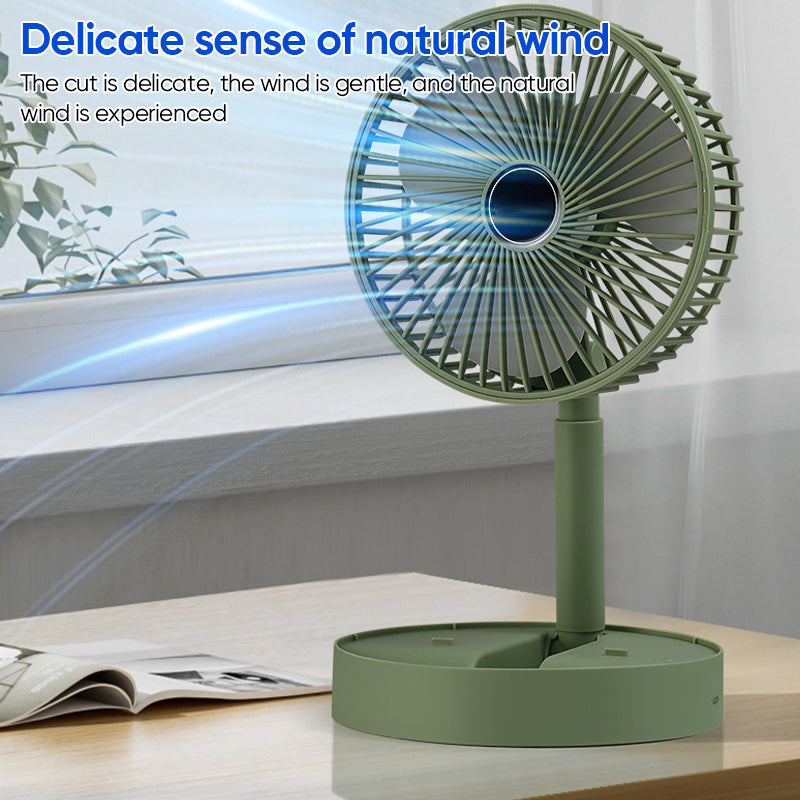 Telescopic Folding Fan(Rechargeable 2000mAh)