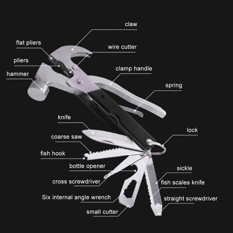 18-in-1 Multi-Tool, Small Size Easy To Carry