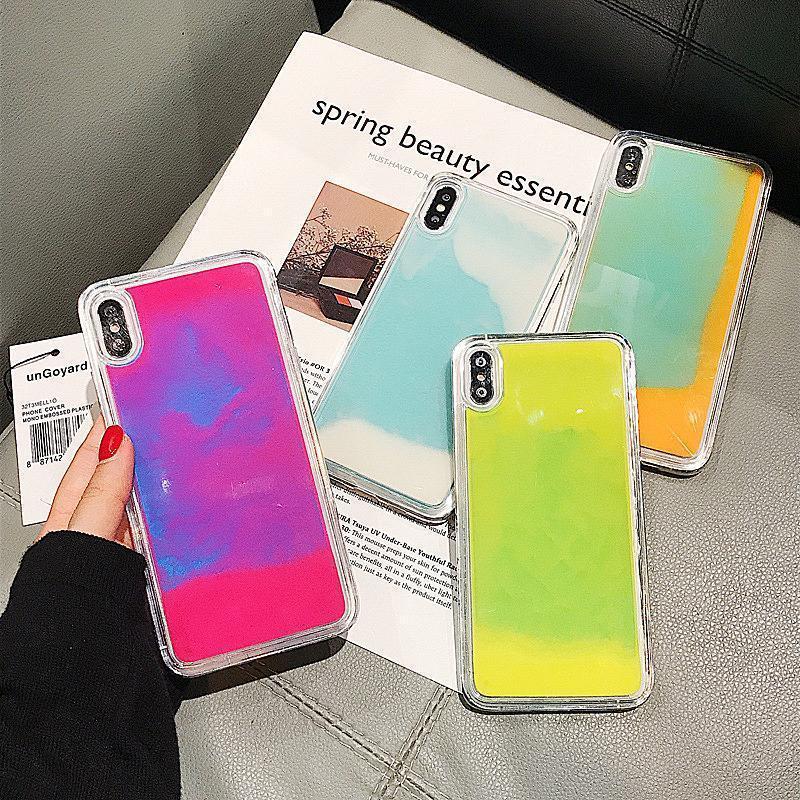 Dynamic Quicksand Flowing Neon Sand Liquid Phone Case