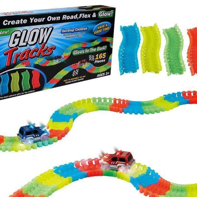 Glow Race Car Track