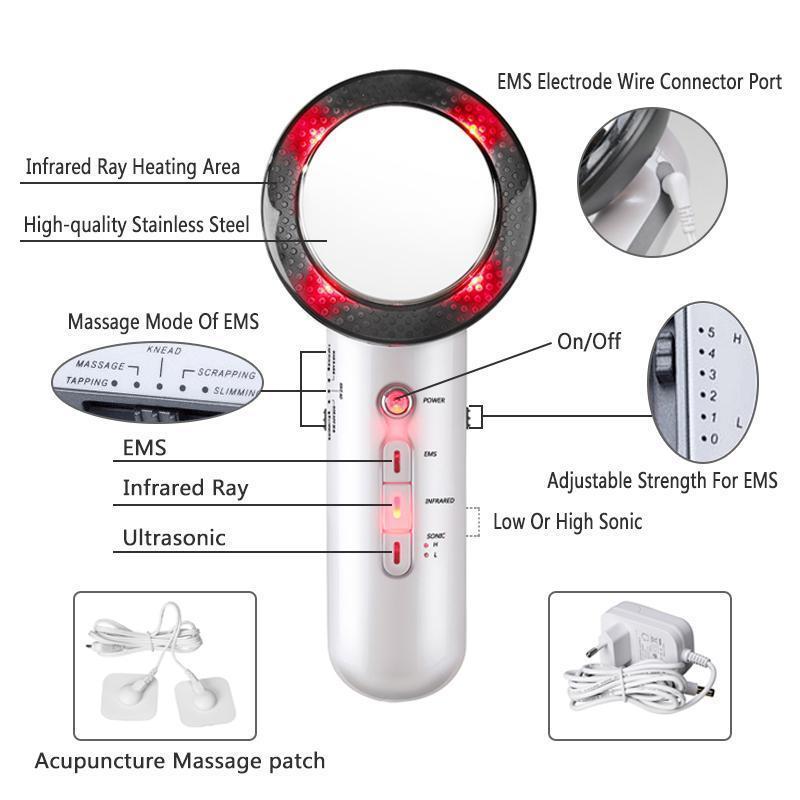 3-In-1 Vibration Beauty Device & Body Massager