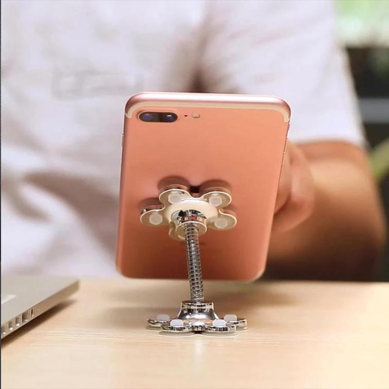 【SUMMER SALE:50% OFF TODAY】360° Flower Suction Phone Holder