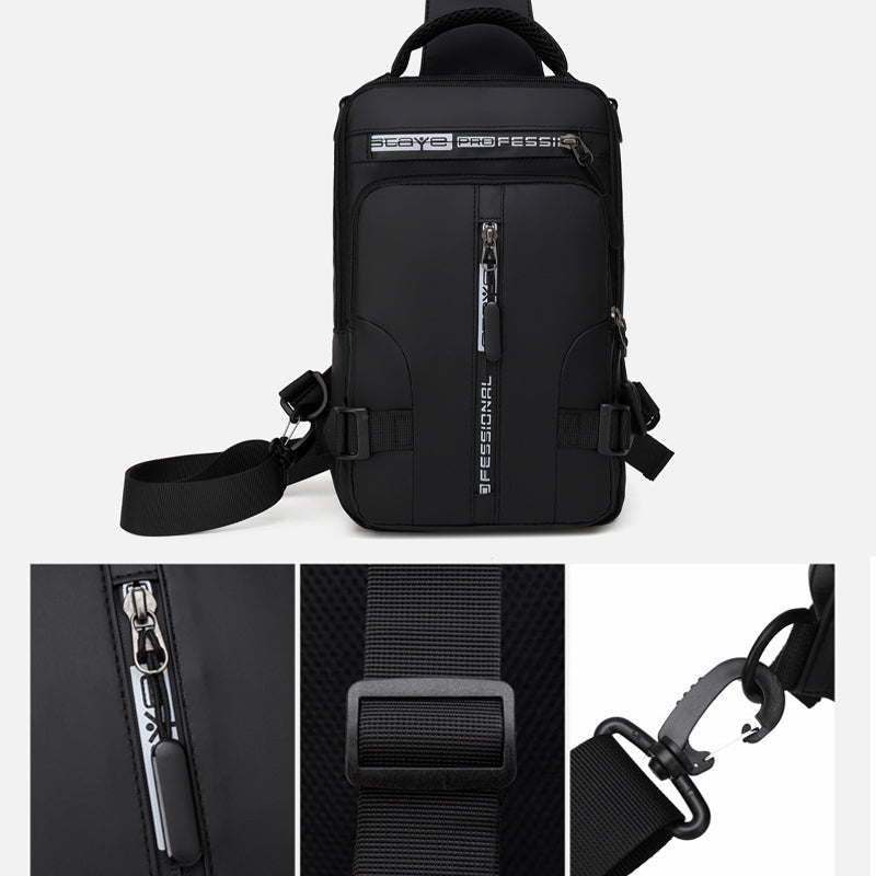 Multi-Usage Chest Bag with Charging Port