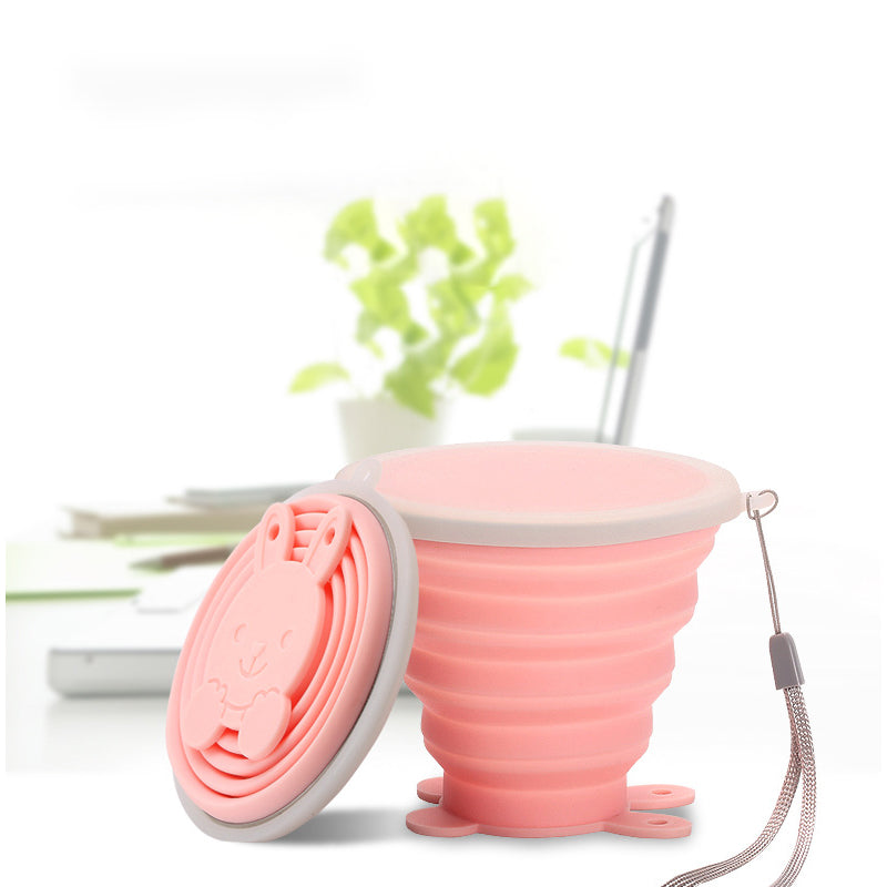 Silicone Folding Water Cups with Lids