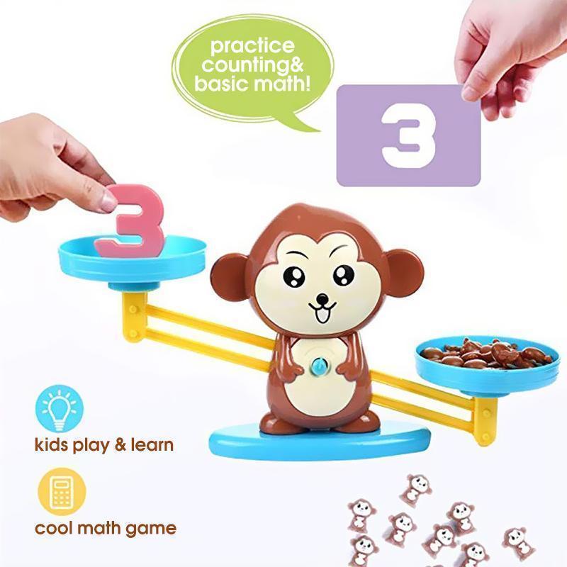 Monkey Balance Cool Math Game for Kids