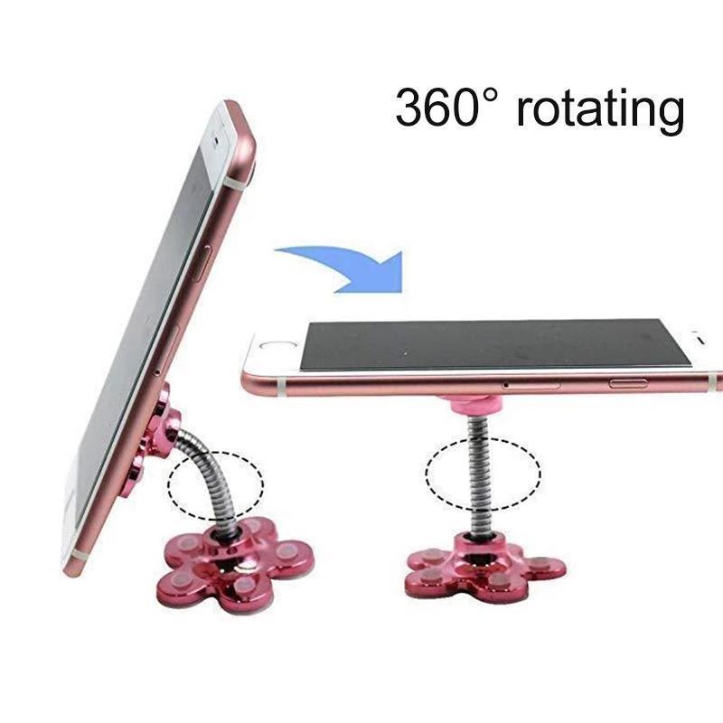 【SUMMER SALE:50% OFF TODAY】360° Flower Suction Phone Holder