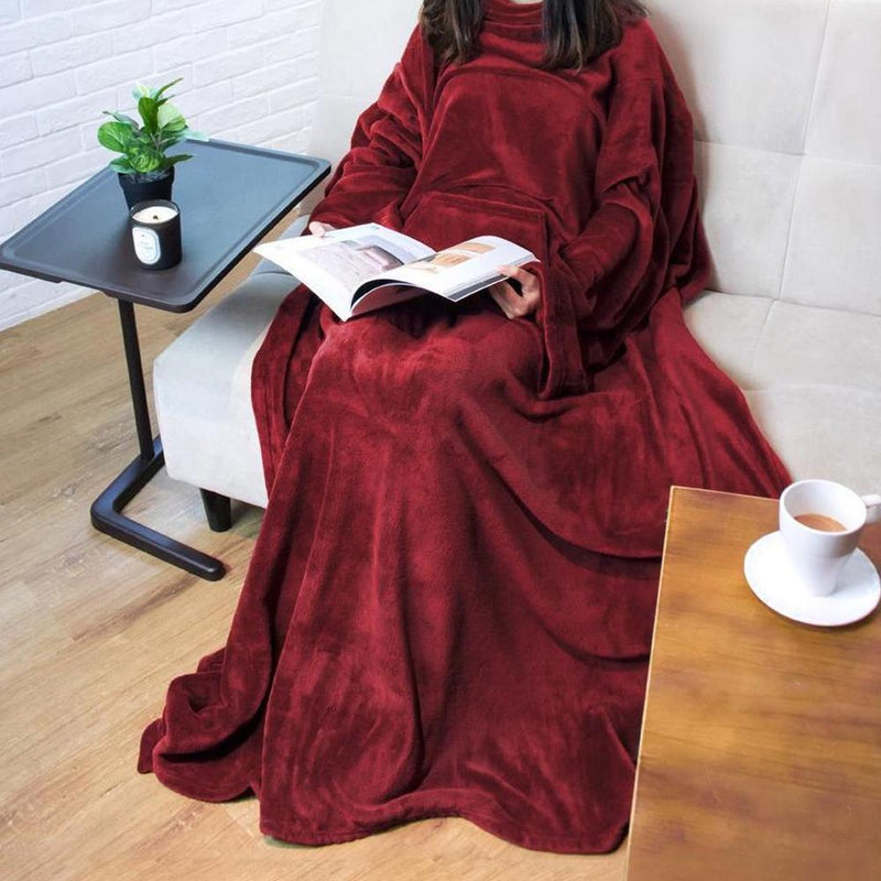 Full Body Snuggle Blanket With Sleeves