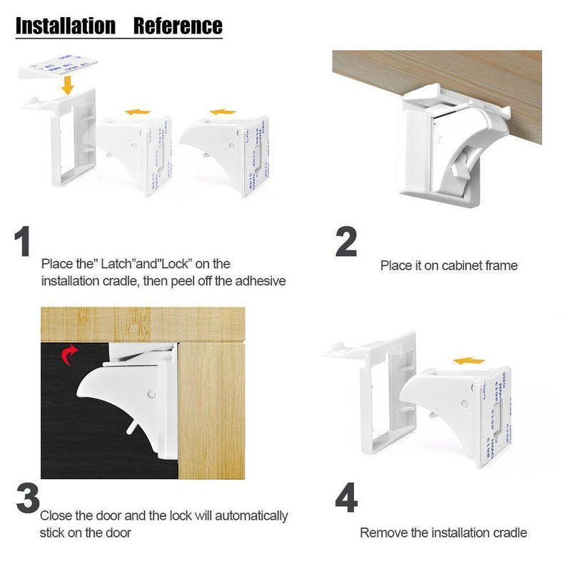 Magnetic Invisible No Drill Safety Lock