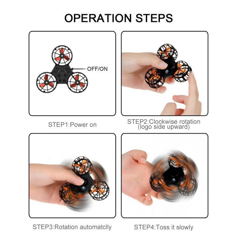 Fingertip Flying gyro Toy gyro Aircraft fingertips Rotation air Back Decompression Toy