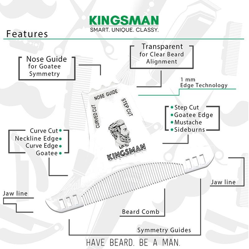 8 in 1 Comb Multi-liner Beard Shaper Template