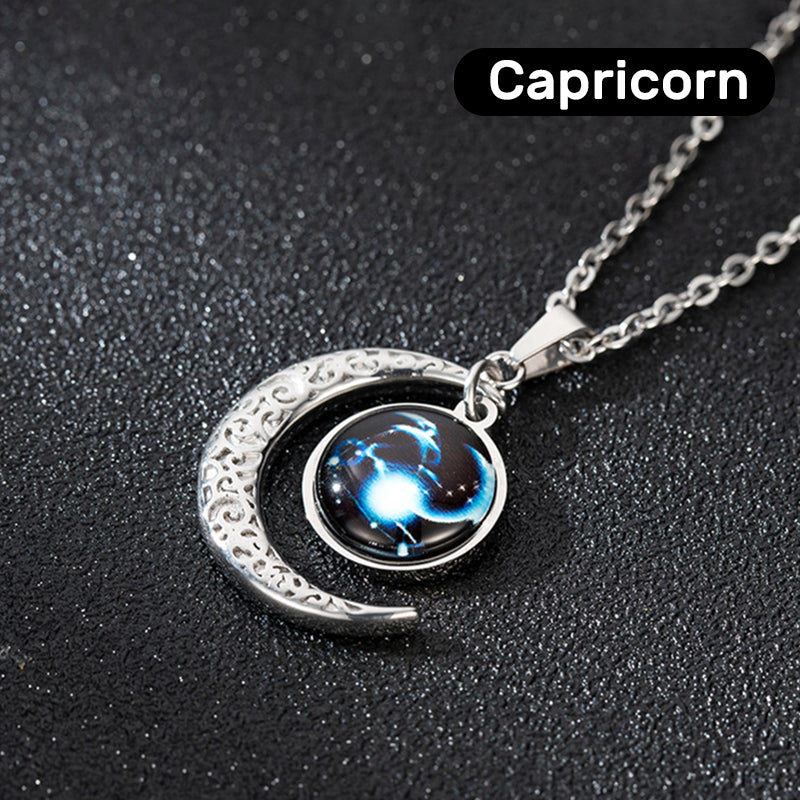 Zodiacal Type Moon Necklace