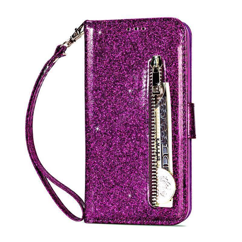 Zipper Wallet PU Leather phone Case