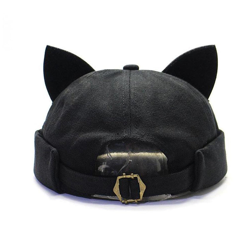 Brimless Docker Cat Ears Hat