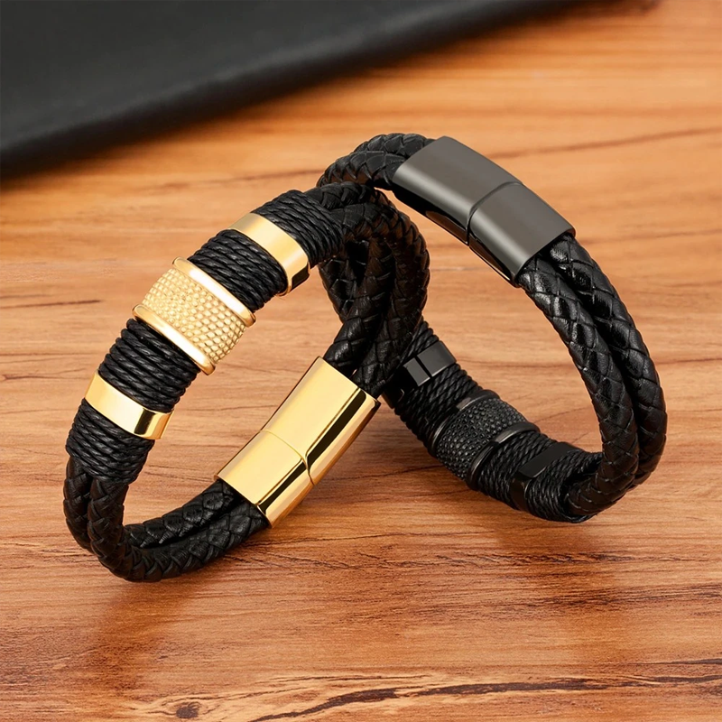 Magnetic Buckle Braided Bracelet