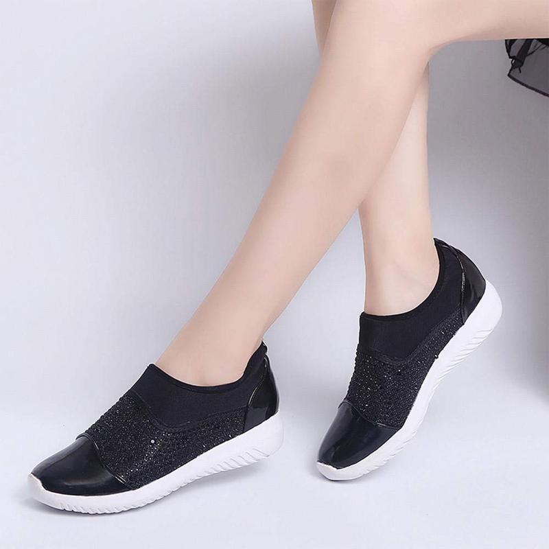 Women Woven Mesh Flat Shoes