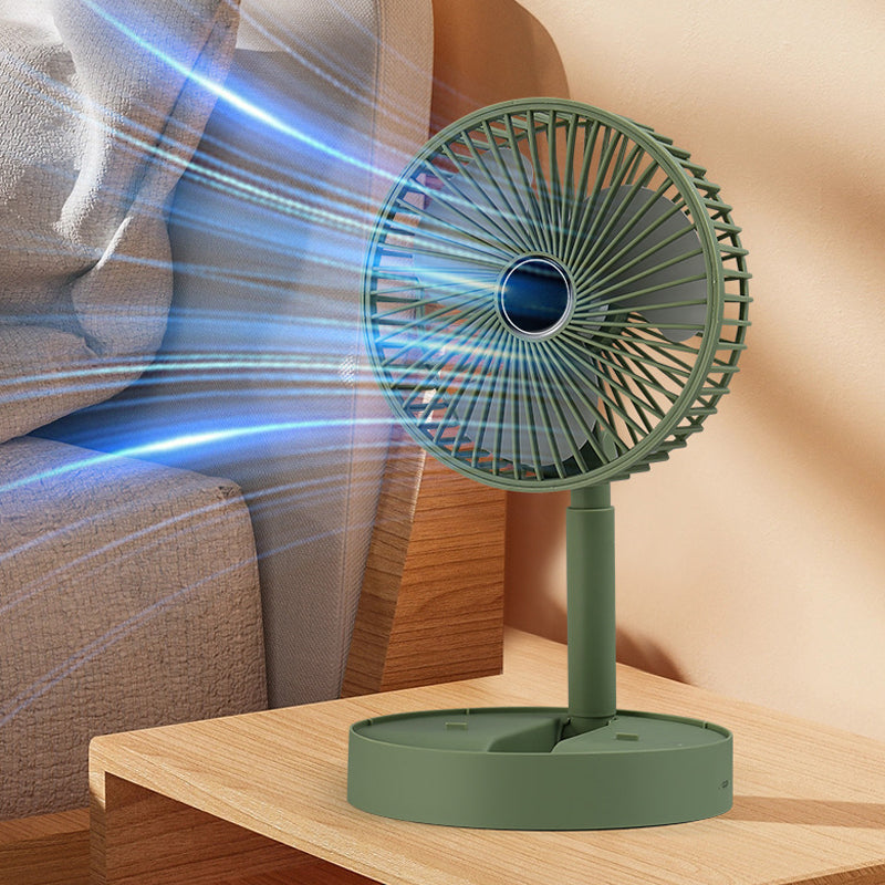 Telescopic Folding Fan(Rechargeable 2000mAh)