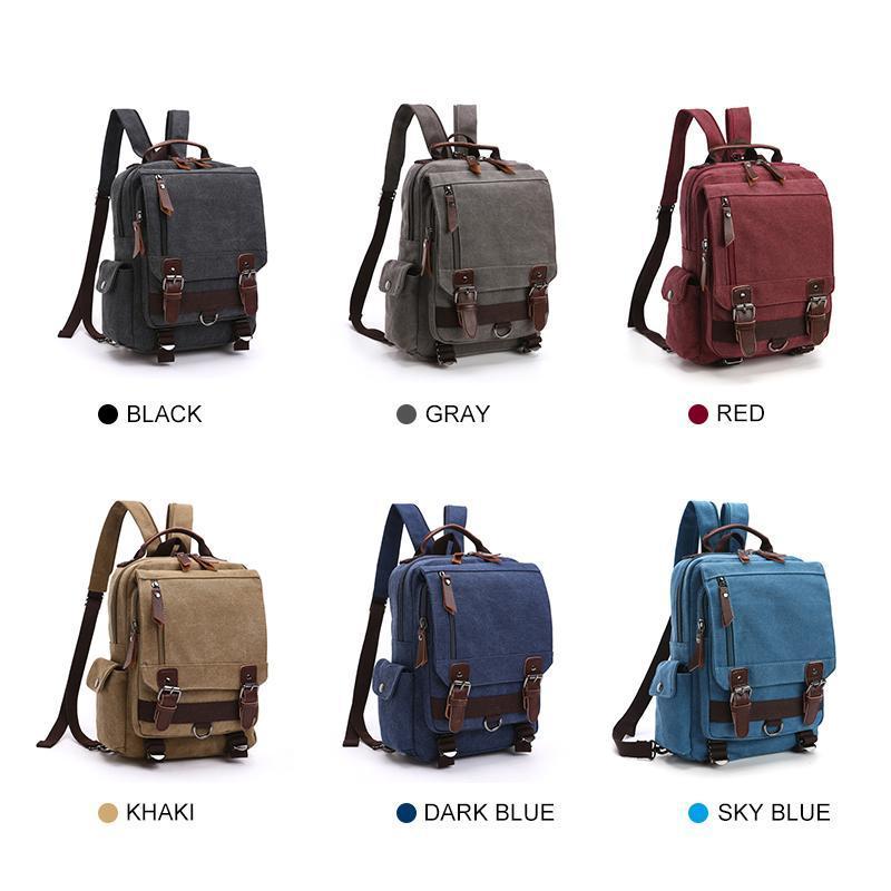 Double Buckle Pocket Zippers Backpack