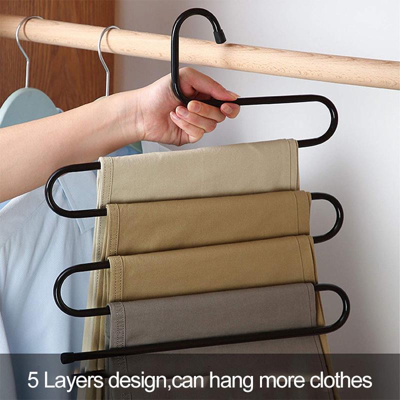 S-Shape Stainless Steel Clothes Hangers