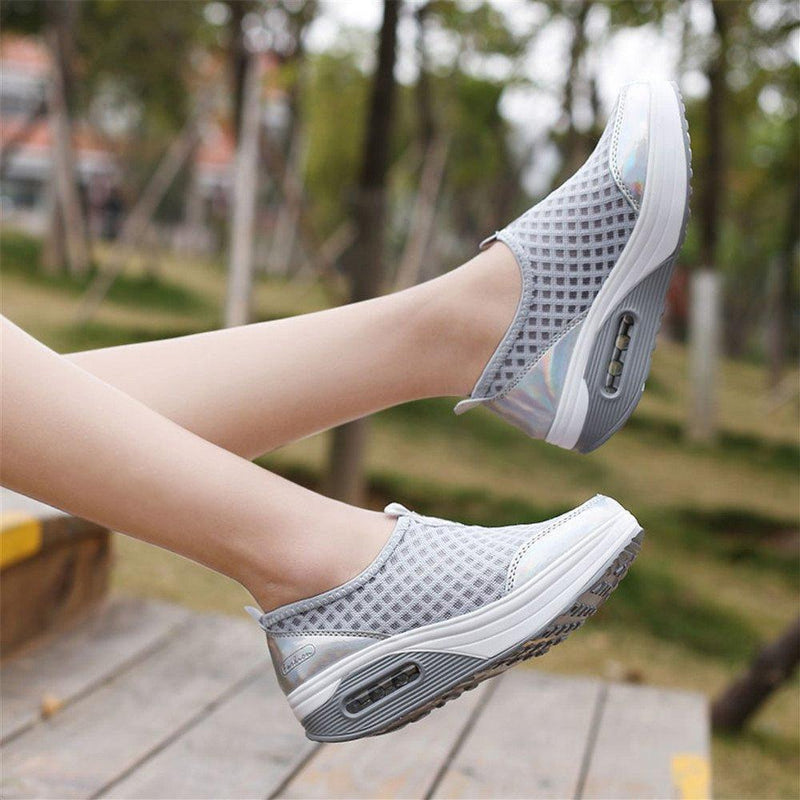 Women's Mesh Stitching Air Cushion Shaking Sneakers