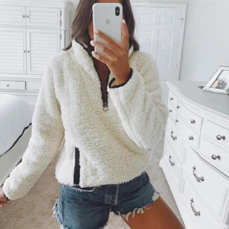 Casual Long Sleeve Patchwork Zipper Outerwear