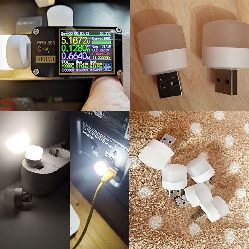 USB LED Eye Protection Small Night Light（6pcs）