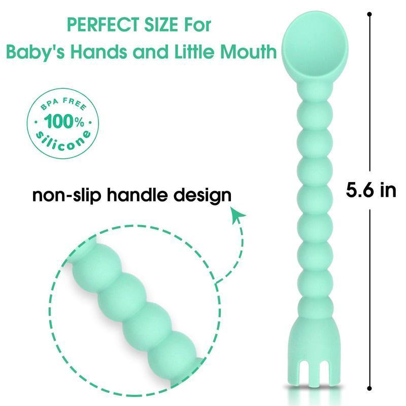 Baby Feeding Set Spoon and Fork( Set Of 3 )