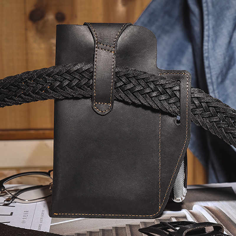 Retro Belt Waist Men's Bag