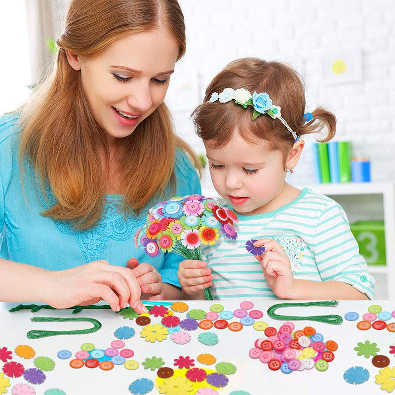 DIY Flower Button Crafts Kit